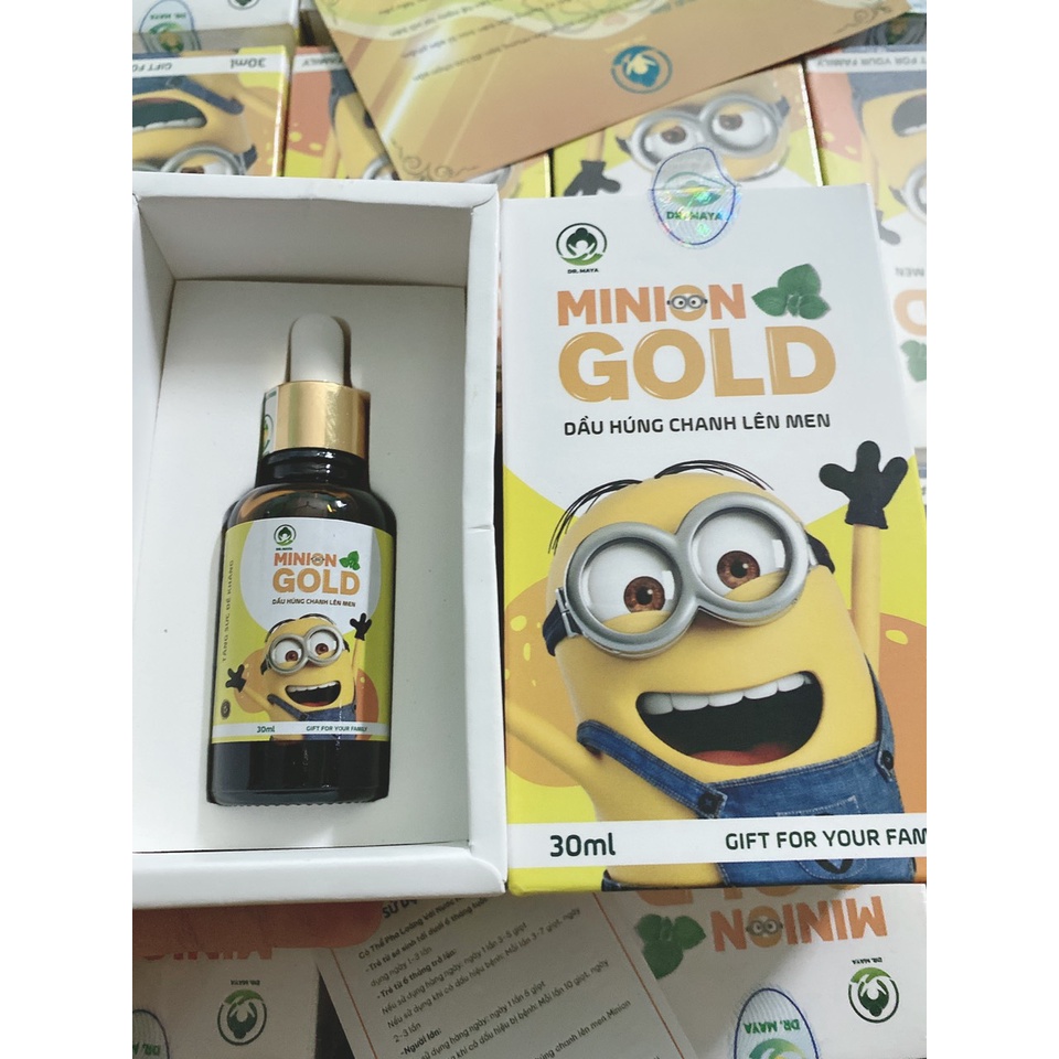 Dầu húng chanh lên men Minion Gold Dr.Maya thể tích 30ml
