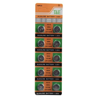 Vỉ Pin Hạt Nút 10 viên AG10