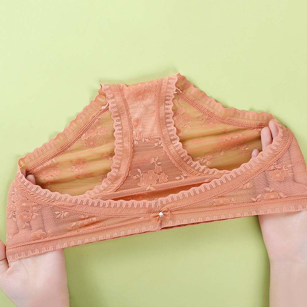 SOMEDAYZL Quần Lót Ren Hoa Lưng Thấp Đính Nơ Gợi Cảm