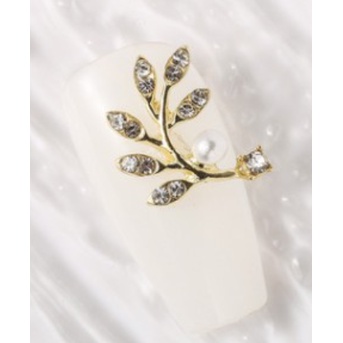 charm lá trang trí nail