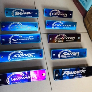 Bảng tên titan🎁tặng kèm ốc PROTI, full bát ốc.