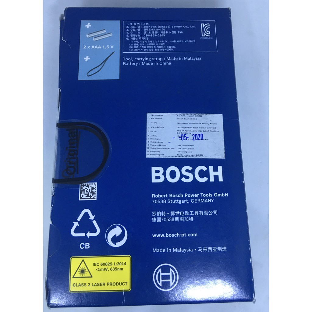 [CHÍNH HÃNG] Máy đo khoảng cách Bosch GLM 500