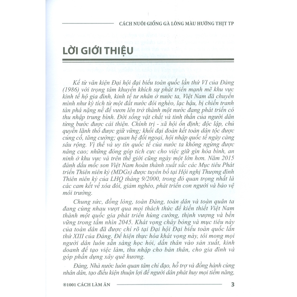 Sách - Cách Nuôi Giống Gà Lông Màu Hướng Thịt TP