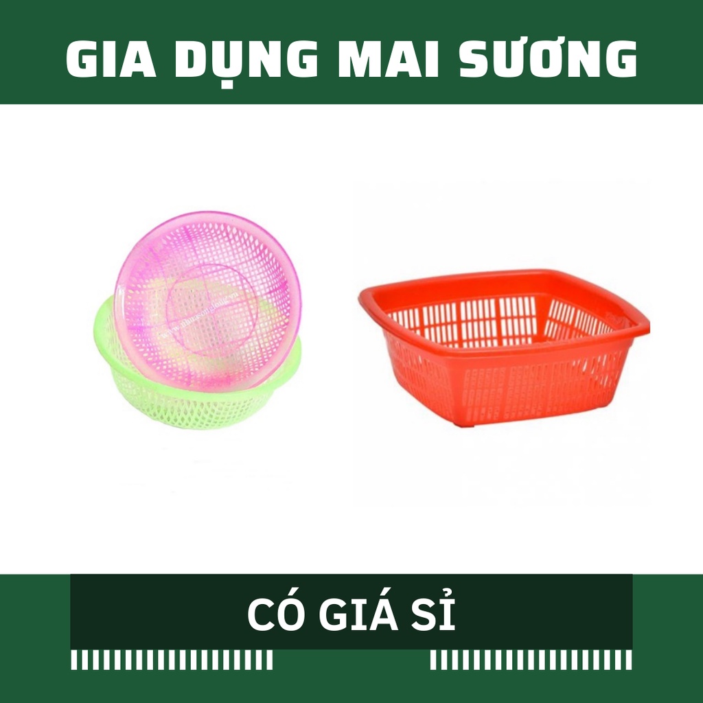 [Giá Sỉ] Rổ Mùi nhựa Tròn Vuông Nhỏ Mini