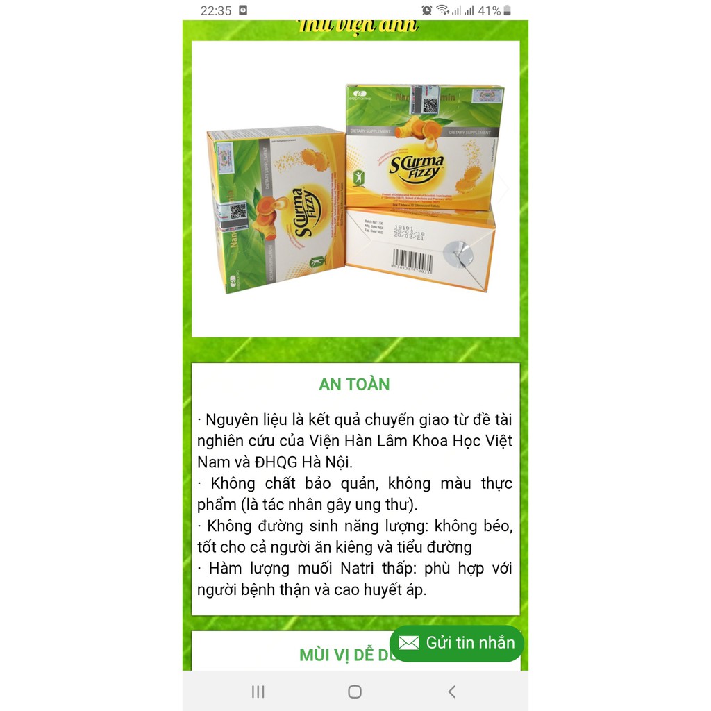 SCurma Fizzy - Viên sủi Hướng đích Nano Curcumin cho viêm loét dạ dày và trào ngược dạ dày | BigBuy360 - bigbuy360.vn