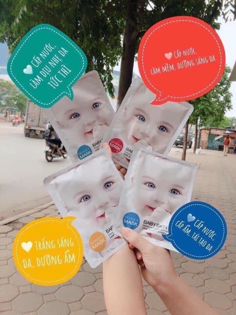 [Sẵn hàng chuẩn]  Combo 5 miếng Mask Baby skin BIOAQUA