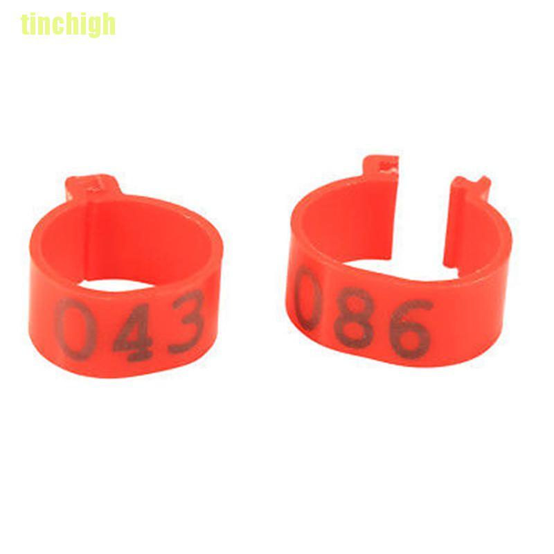 100 Vòng đeo chân 16mm cho gà/ vịt tiện dụng