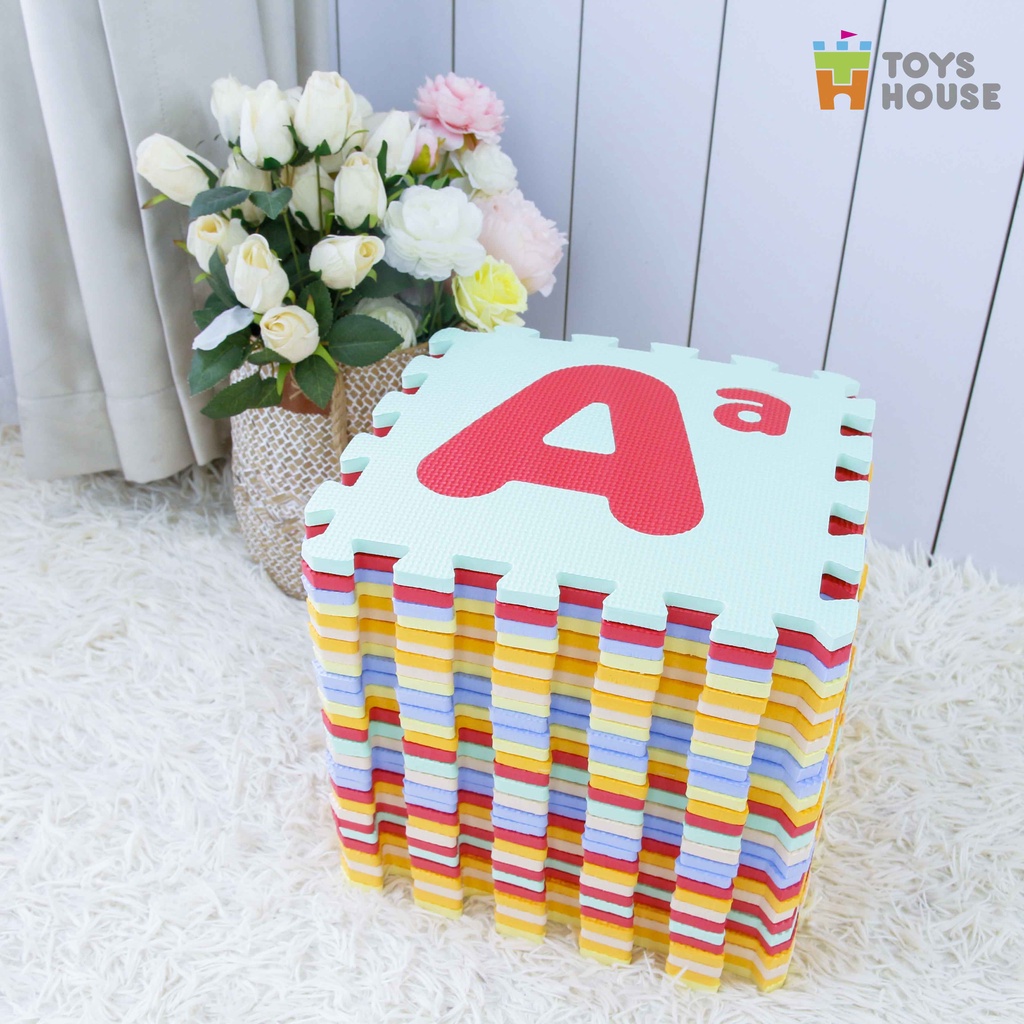 Thảm xốp ghép EVA trải sàn cho bé 16 tấm chất lượng Châu Âu EN71 - Toyshouse