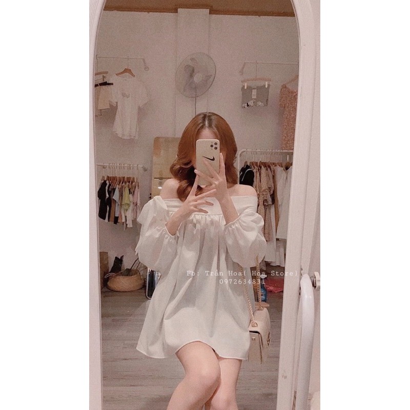áo trễ vai ( ảnh shop tự chụp )