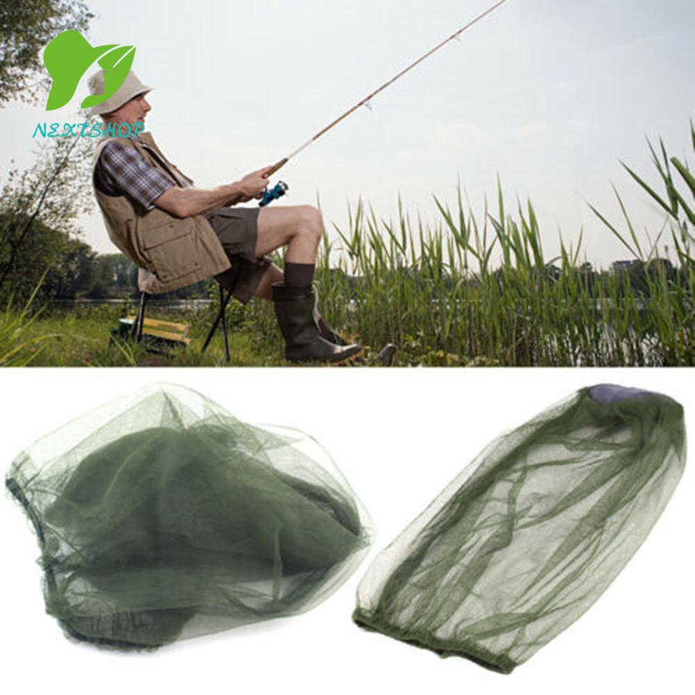 NEXTSHOP Fashion Mosquito Hat Men Women Face Protector Head Net Insect Bee Protection Summer Casual Net Mesh Foldable Repellent Protection Fishing Cap