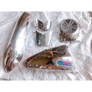 bộ bảo vệ,trang trí xe vision 2014 -2023 inox.6 món