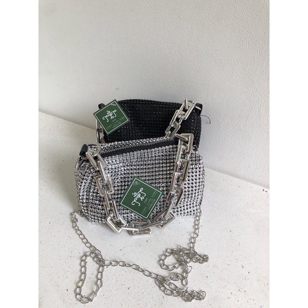 Túi trống mini bling lấp lánh đi chơi đi tiệc (có sẵn + hình thật)