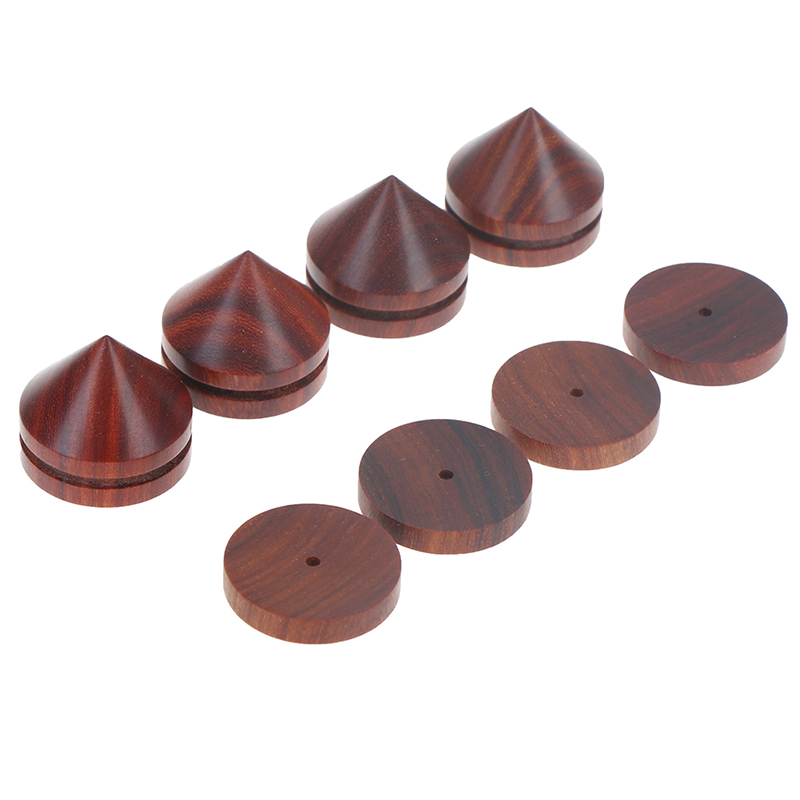 Set 4 Chân Đứng Loa Bằng Gỗ Hồng 23mm / 0.91 "