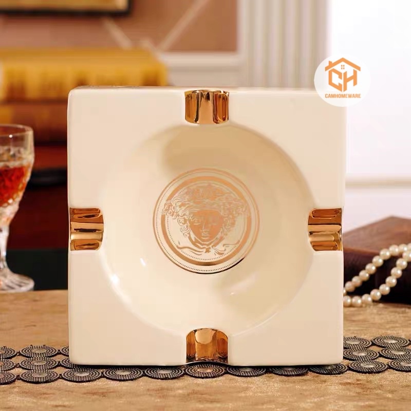 Gạt Tàn thuốc, Gạt Tàn Sứ Cao Cấp LV, Versace