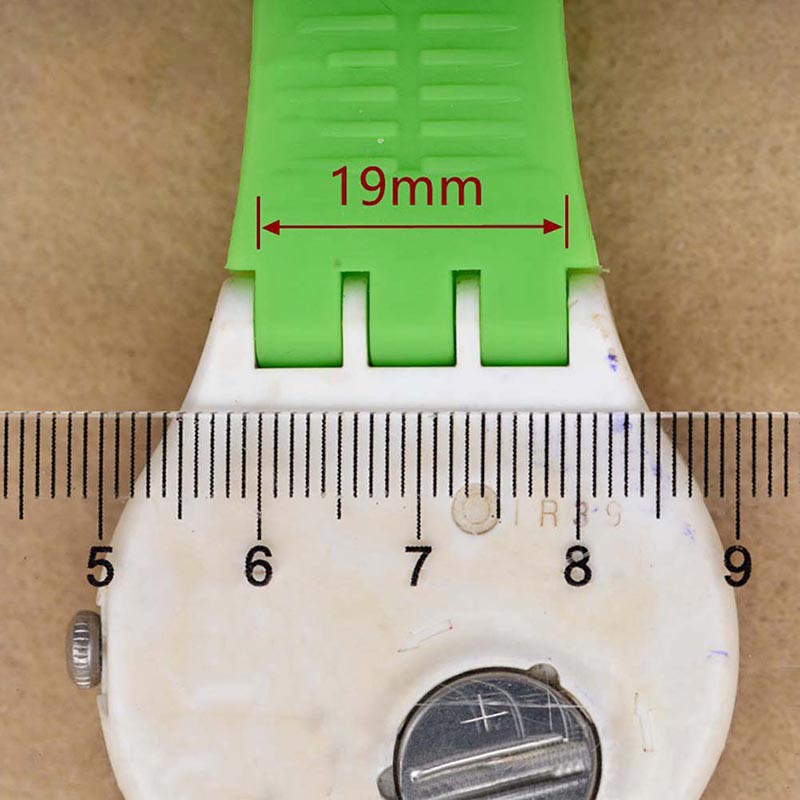 Dây đồng hồ silicon 6 màu sắc thời trang tuỳ chọn kích thước 17 19 20mm