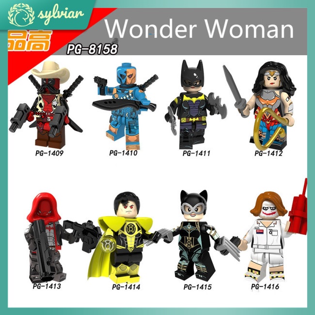 Mô Hình Đồ Chơi Xếp Hình Wonder Woman Batman Dưới Y Tá Joker Cho Trẻ Em