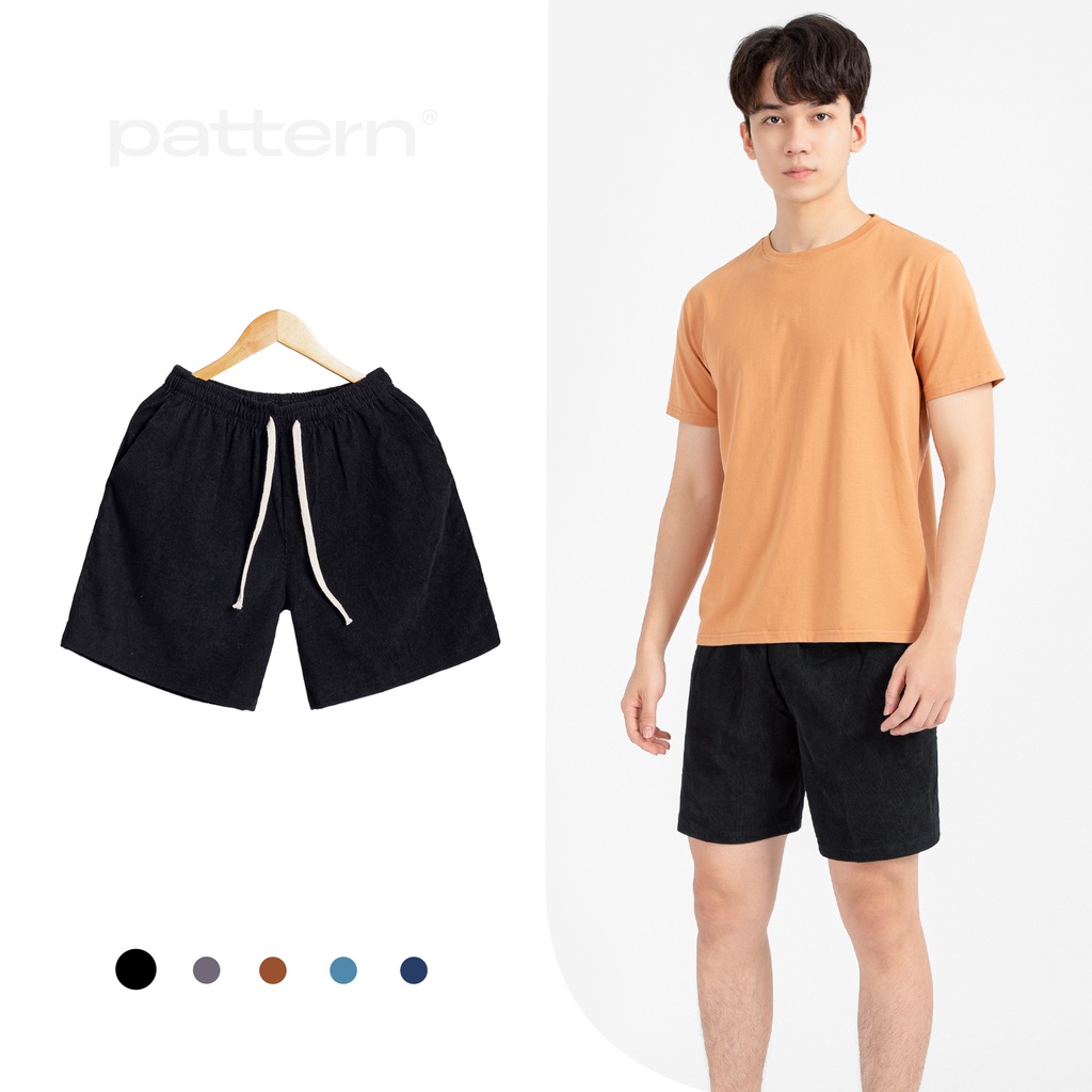 [Mã FATREND2810 giảm đến 30k tối đa 99k] Quần short nam nhung tăm PATTERN THE 1992