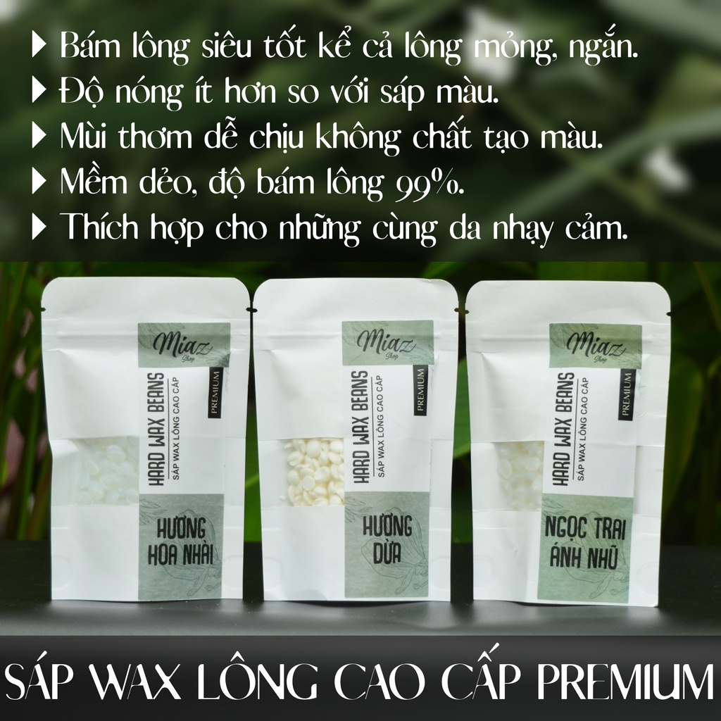 Hạt wax nóng wax lông thơm nhập khẩu,hard wax beans hương dừa - hoa nhài - ngọc trai cực thơm, siêu bám lông