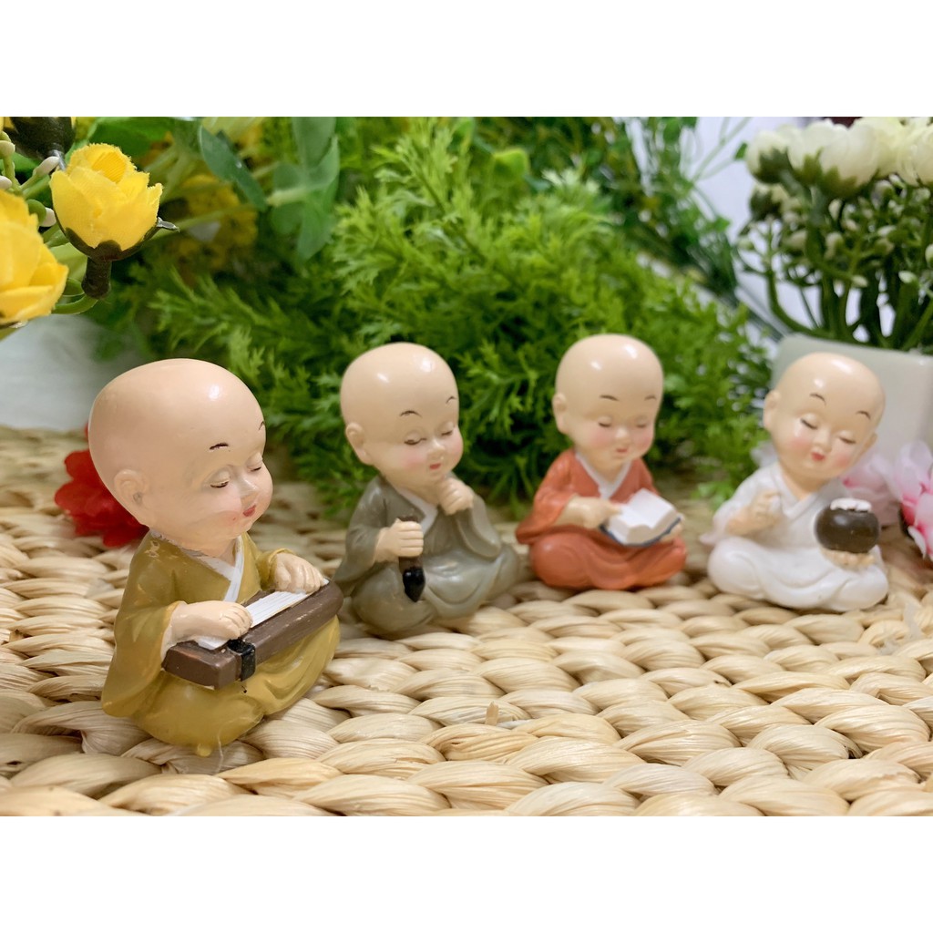 Bộ 4 tượng chú tiểu cầm kỳ thi họa ( Mẫu độc quyền ) | BigBuy360 - bigbuy360.vn