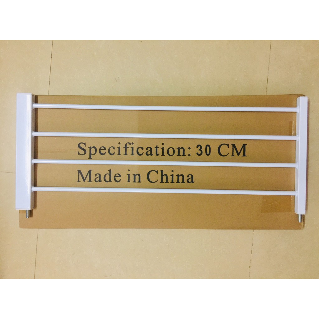 Combo 01 Thanh chắn cầu thang / Thanh chắn cửa &amp; Thanh Nối 30Cm  An toàn cho Bé - Không khoan đục, lắp đặt dễ dàng