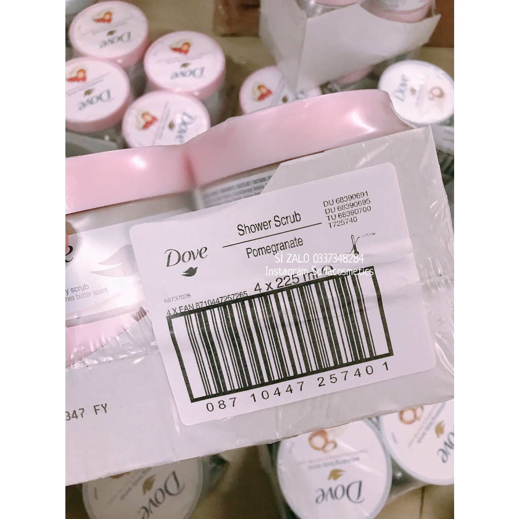 Tẩy Da Chết Toàn Thân, Body DOVE Creme Dusch Peeling