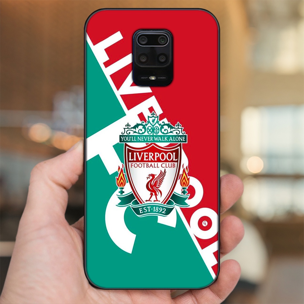 Ốp lưng Xiaomi Redmi Note 9s, Note 9 Pro viền đen in hình Liverpool FC