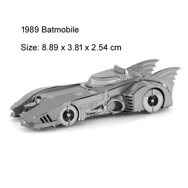 Mô hình 3D kim loại lắp ráp ô tô Batmobile 1989 [ Chưa Lắp ]