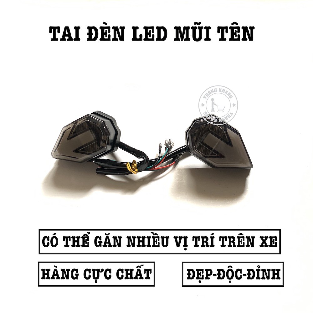 Tai đèn led mũi tên xi nhan cho xe máy Thanh Khang 006001703