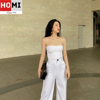 Áo 2 dây bún co dãn dáng ôm body / áo hai dây mảnh basic
