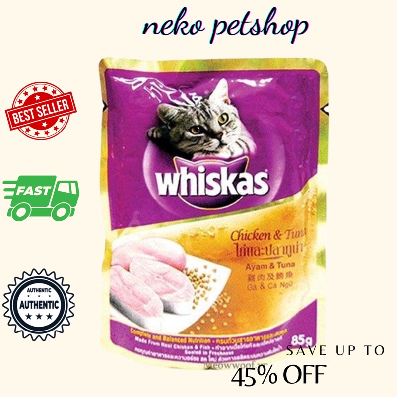 combo 24 gói pate whiskas mèo lớn mèo con