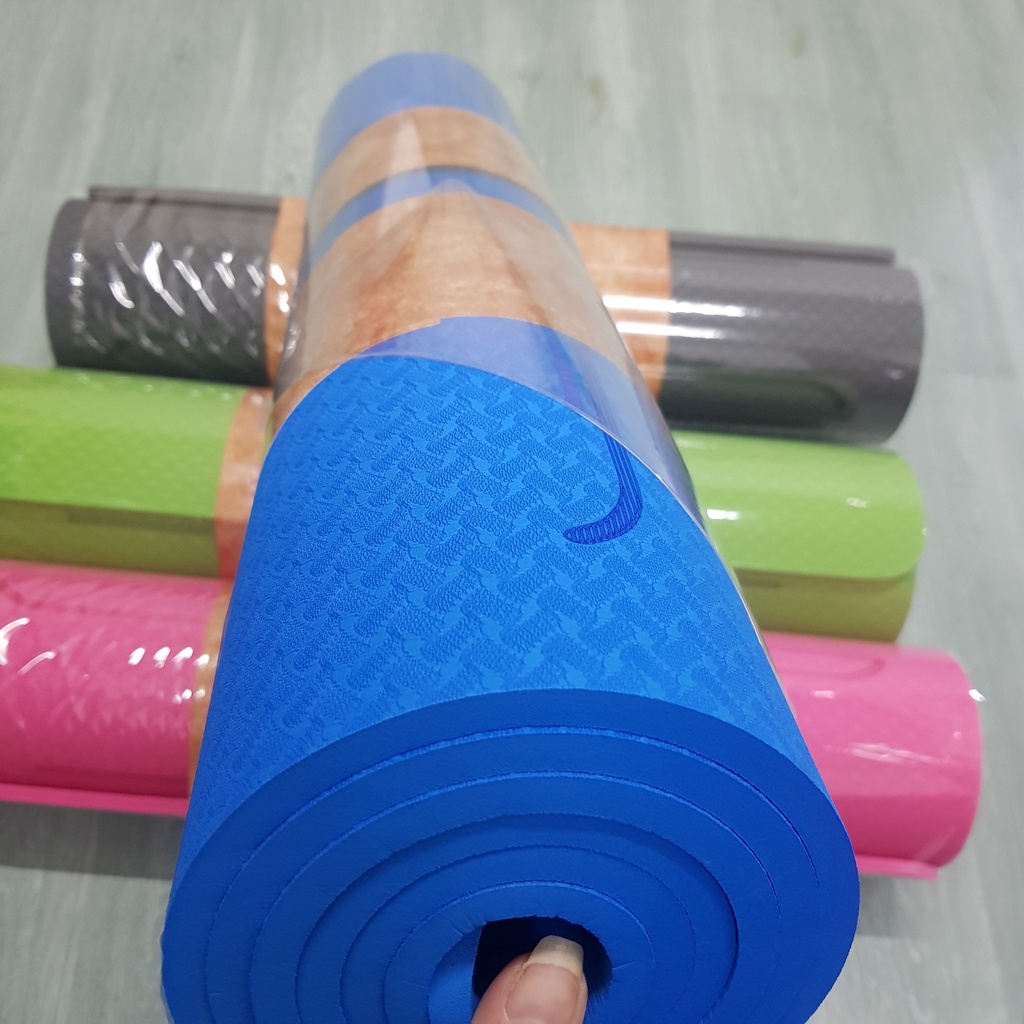 [Mã BMBAU50 giảm 7% đơn 99K] Thảm TPE 8mm định tuyến - Thư viện Yoga - Thảm loại 1, kích thước 183cm x 61cm x 8mm