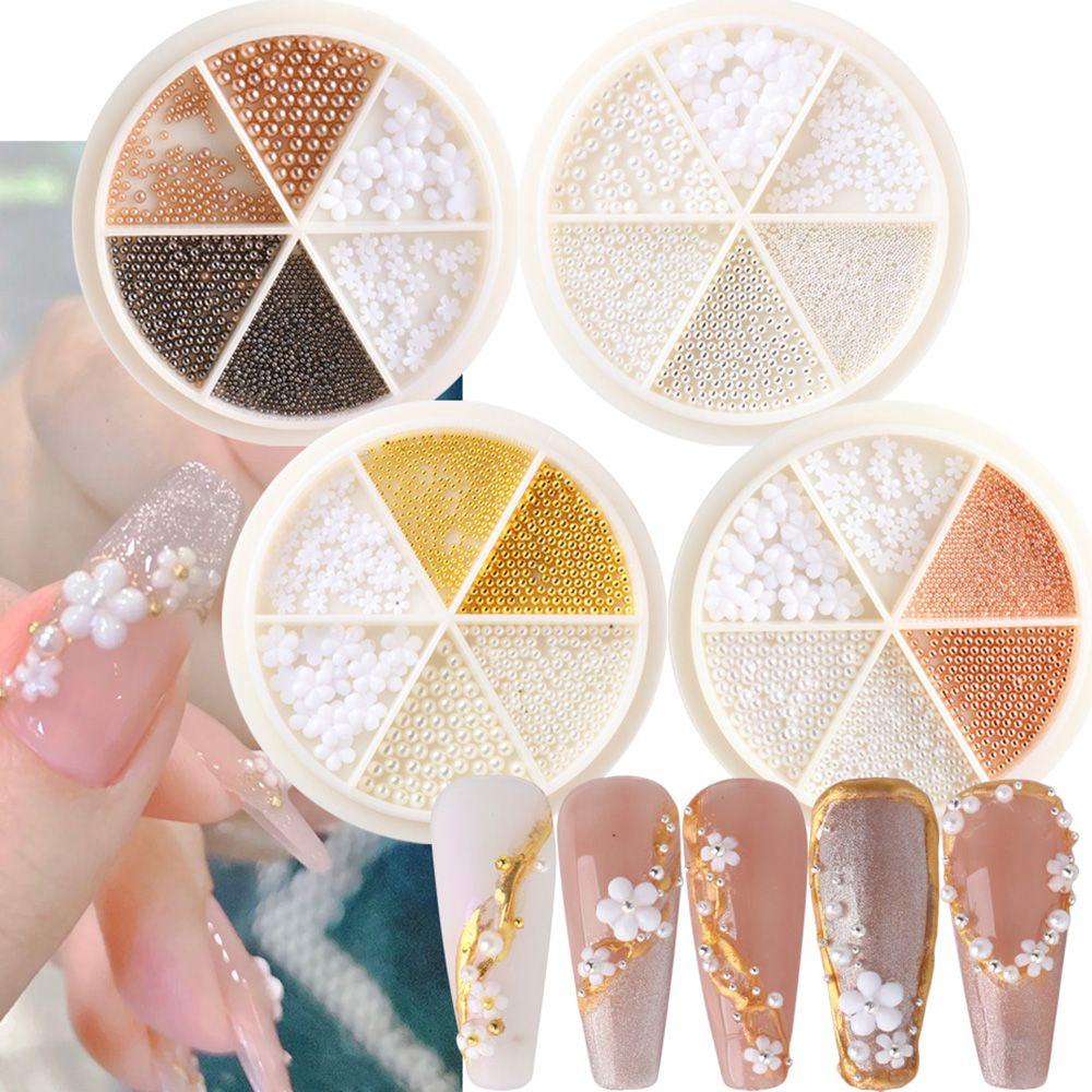 Khay 6 Ngăn Đựng Hạt Làm Trang Sức / Hoa Bằng Thép Acrylic