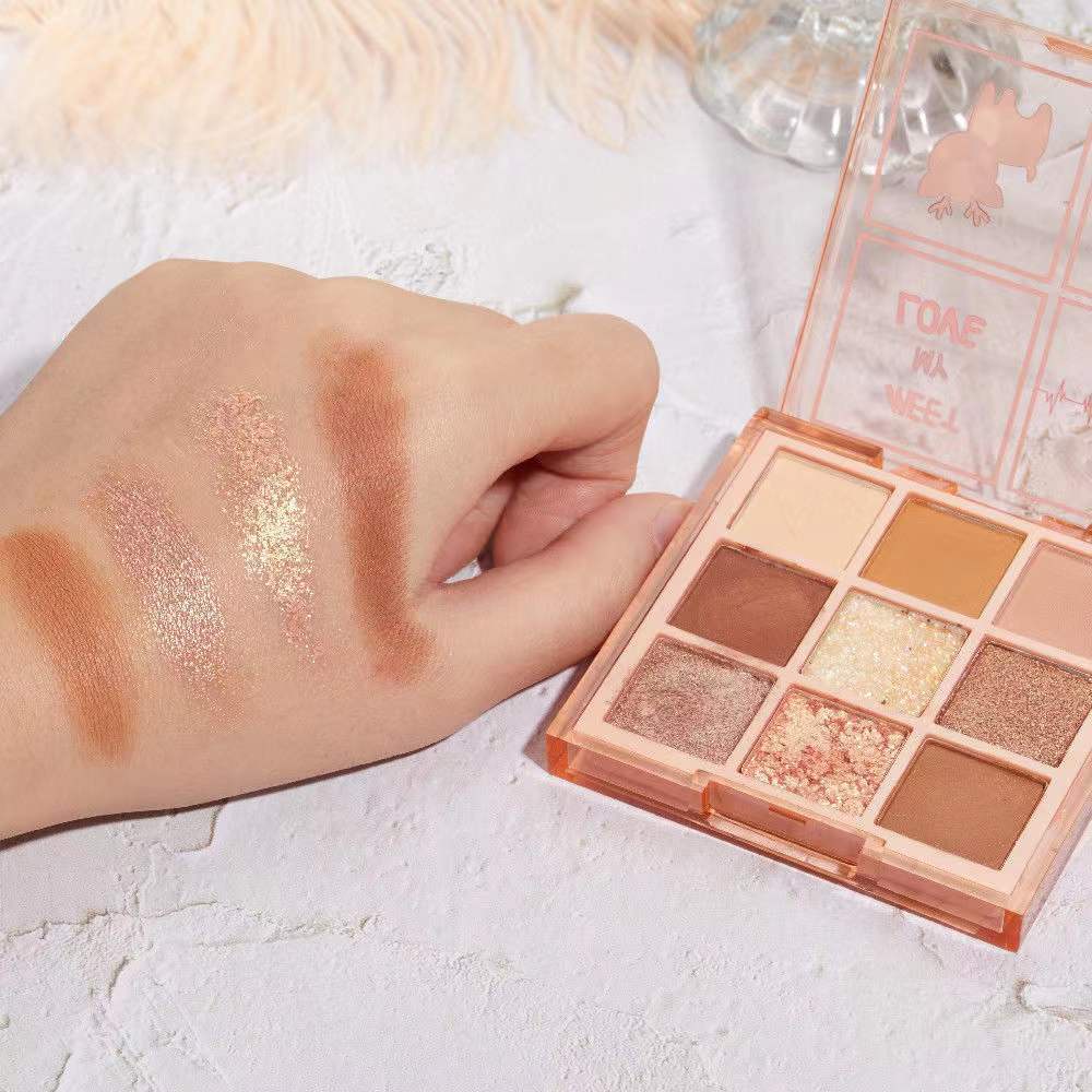 COLOURPOP Bảng Phấn Mắt Jiugongge 9 Màu Lì 3ce Lấp Lánh Chống Thấm Nước Và Mồ Hôi