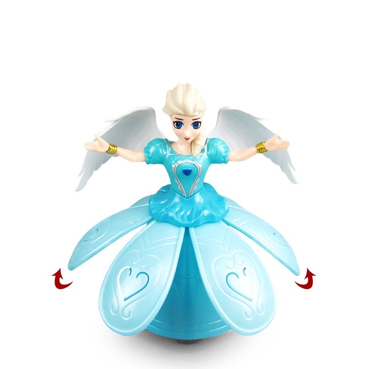 Công chúa Elsa có nhạc có đèn, múa xoay tròn, xòe váy