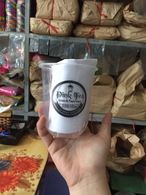 Cốc tròn béo Q500,Q360ml,Q700ml(100 cái) không kèm nắp, có nắp | BigBuy360 - bigbuy360.vn