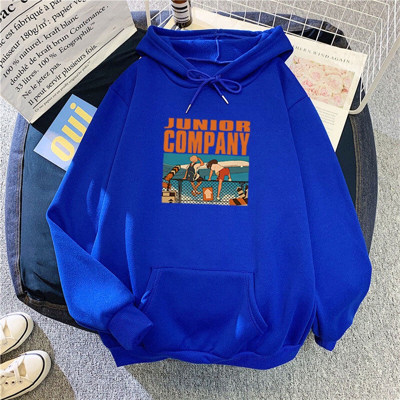 Áo Khoác Nỉ Chui Đầu Nam Nữ In Junior Company Thời Trang Hàn Quốc Cực Đẹp