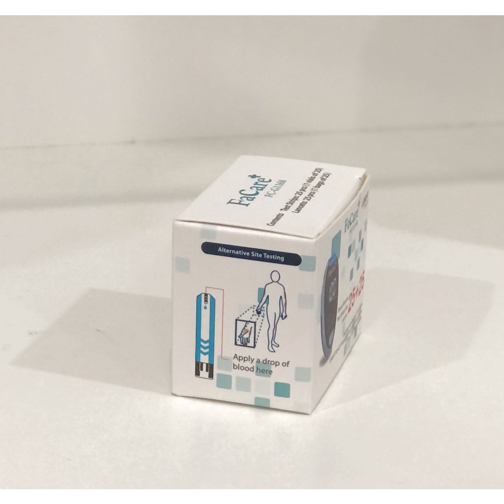 Hộp 25 Que thử đường huyết dành cho máy Facare FC-G168 + Tặng 25 Kim chích máu