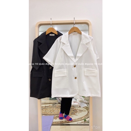 [Mã FAMARAL1 giảm 10K đơn 50K] (T.U Bigsize 50-80kg) Áo Blazer 2 Khuy Chất Trượt Hàn Loại 1