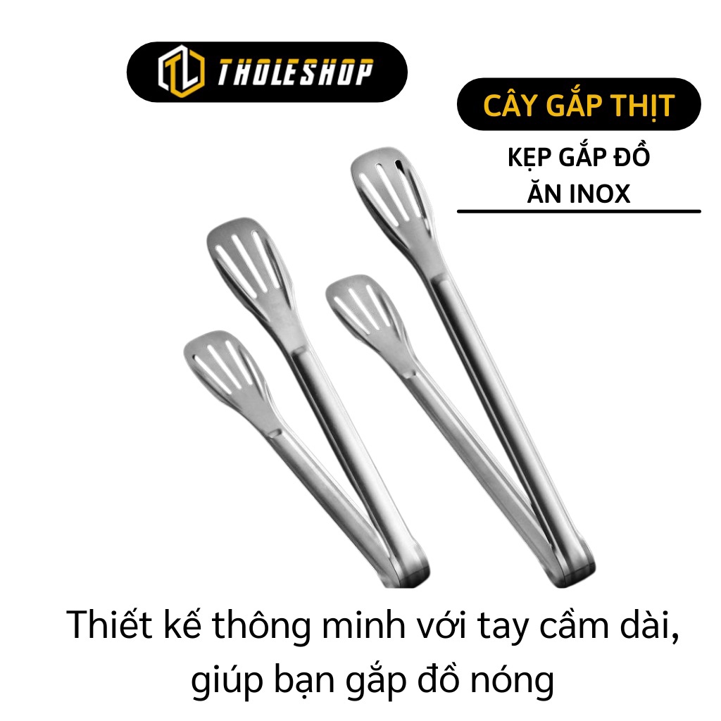 [SGD] Kẹp Gắp Thức Ăn - Dụng Cụ Kẹp Bánh Và Thịt Nướng Bằng Thép Không Gỉ 5603