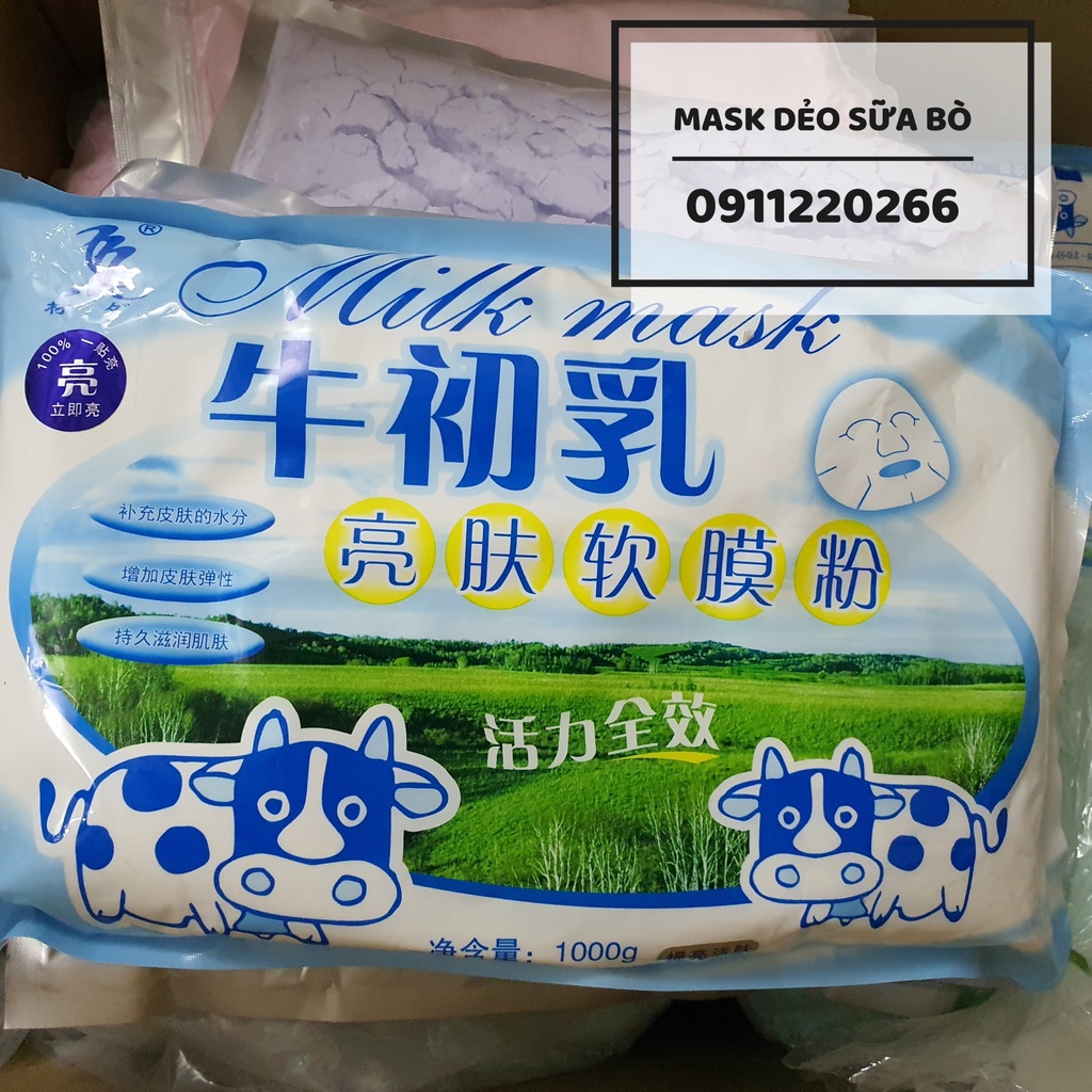 Mặt Nạ Dẻo Collagen Sữa Bò Non - Túi 500Gr/1Kg