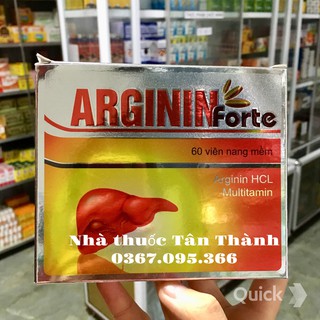 Thuốc mát gan giải độc Arginin Forte hộp 60 viên