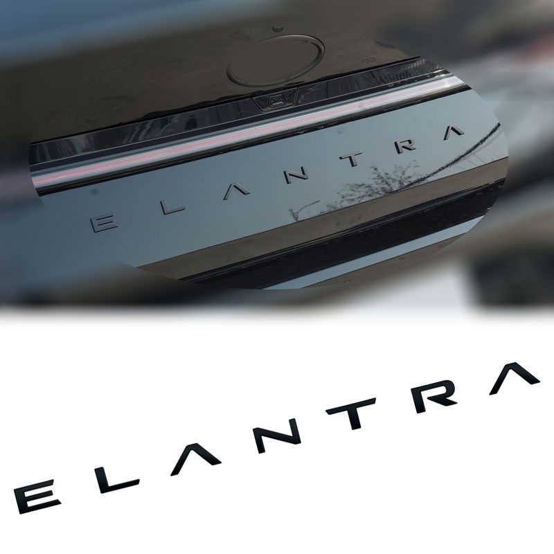 Nhãn Dán Trang Trí Đuôi Xe Hơi In Chữ ELANTRA Bằng ABS Cho Hyundai Solaris ix35 i20 i30 i40 Tucson