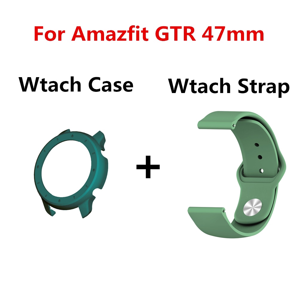 For Xiaomi Huami Amazfit GTR 47mm Smart Watch 22mm Replacement Watch Band+PC Case Cover