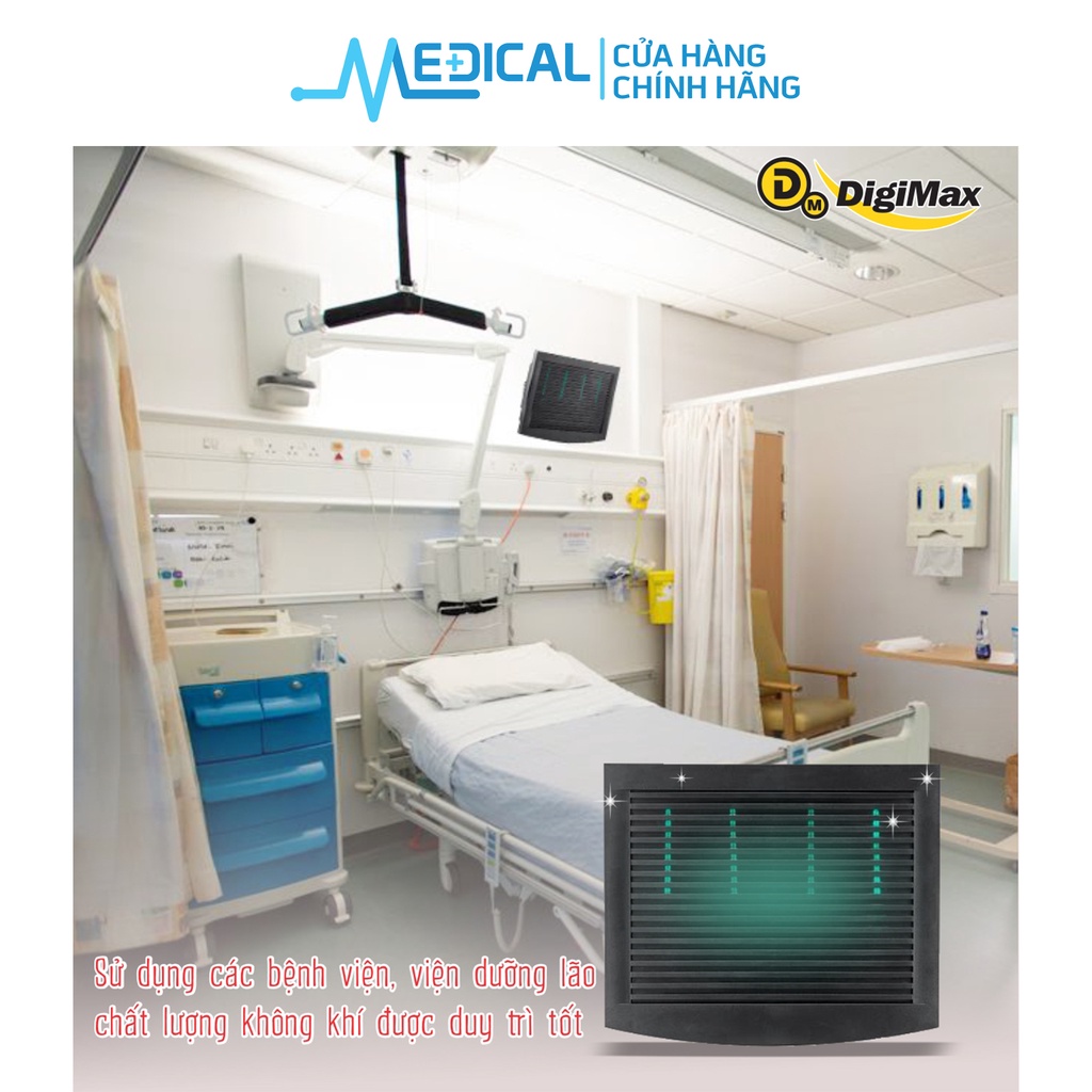 Máy diệt khuẩn chuyên nghiệp DIGIMAX UV-C thiết kế cho không gian lớn 250-280m2 (DP-3EA) - MEDICAL