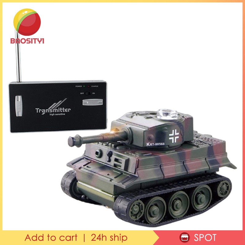 Xe Tăng Điều Khiển Từ Xa Mini Màu Xám Kèm Phụ Kiện