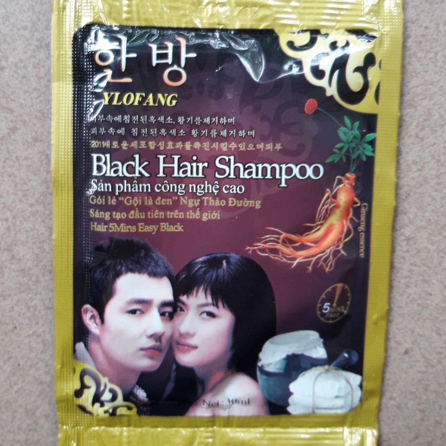 Gội đen tóc Black Hair Shampoo