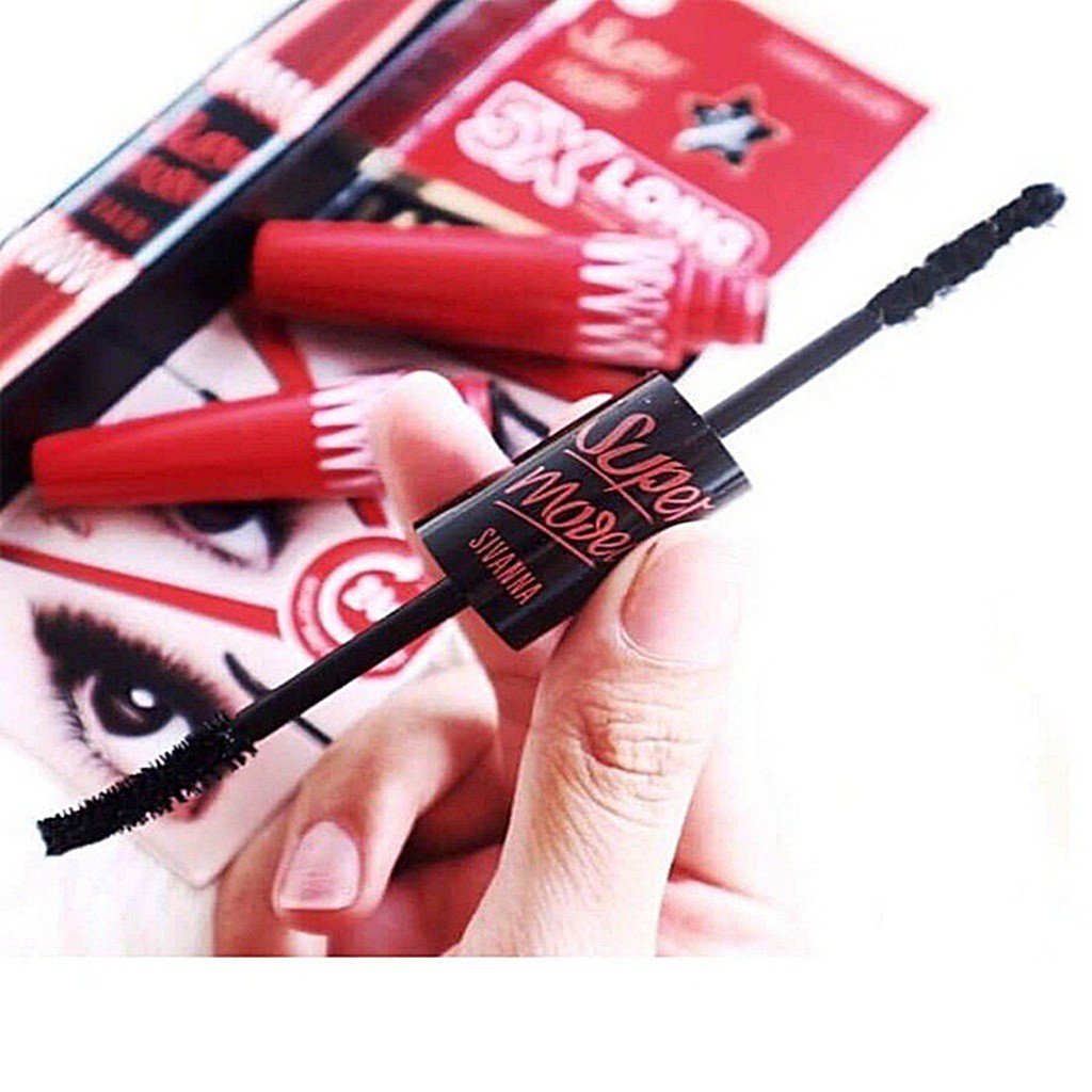 Mascara Super Model 5X Long Sivanna Colors HF893 2 Đầu