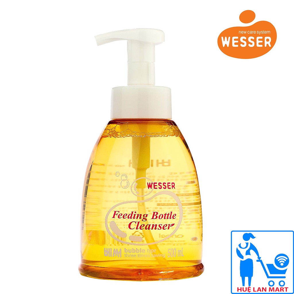 [CHÍNH HÃNG] Nước Rửa Bình Sữa Wesser Chai 500ml