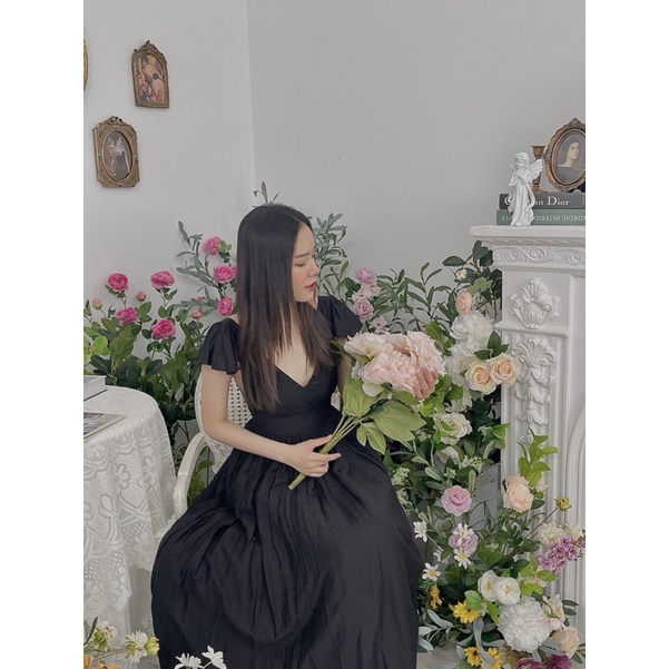 KT49 - ĐẦM MAXI TAY TIÊN LƯNG U