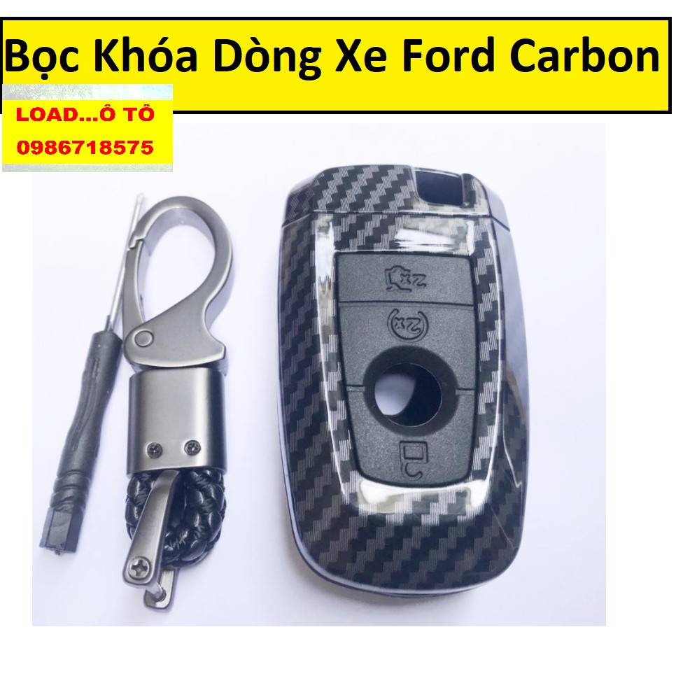 Bao Khóa, Bọc Khóa Xe Ford Everest, Ranger, Ecosport, Focus Mẫu Vân Carbon Cao Cấp Nhất